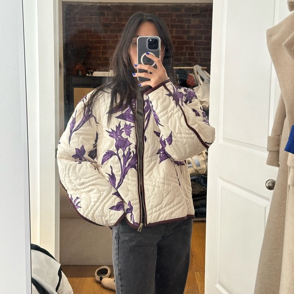 Forte Forte Quilted Floral Print Jacket Size S-M - Picture 2 of 6